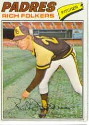 1977 Topps Baseball Cards      372     Rich Folkers